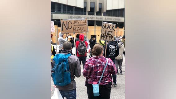 Security tight in downtown Minneapolis for hearing in George Floyd case, protests outside