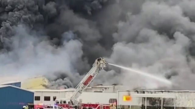 Volunteer firefighters battle chemical fire in Walburg