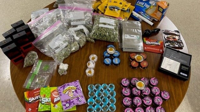 Nearly 2 lbs of marijuana, several THC products seized after traffic stop in Hays Co.