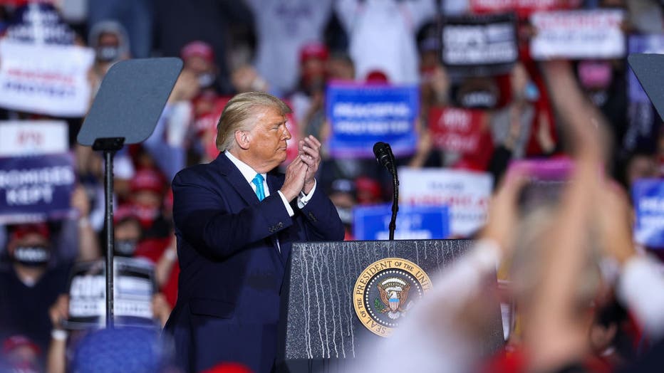 US President Donald Trump's rally in Pennsylvania