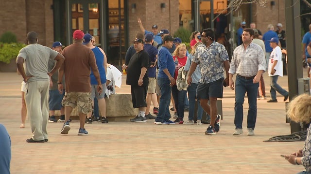 Dodgers, Rays fans converge at Globe Life Field for Game 1 of World Series