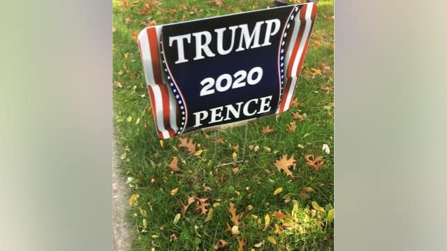 Razor blades hidden on Trump political sign slice election worker's fingertips in Oakland Co.