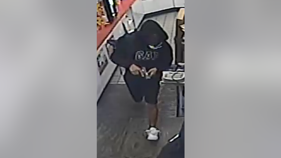 The suspects entered a convenience store armed with multiple handguns, assaulted the clerk, and stole money and other items.