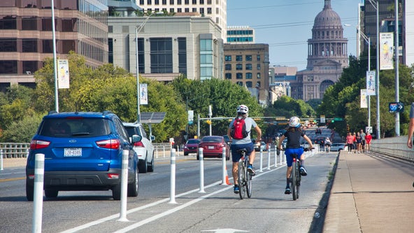 City finishes adding bike lanes to Congress Avenue through downtown