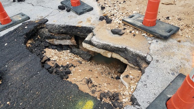 Downtown Austin street closed after water line breaks twice