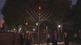 Abbott speaks, lights candle at Texas Capitol Menorah Lighting Ceremony