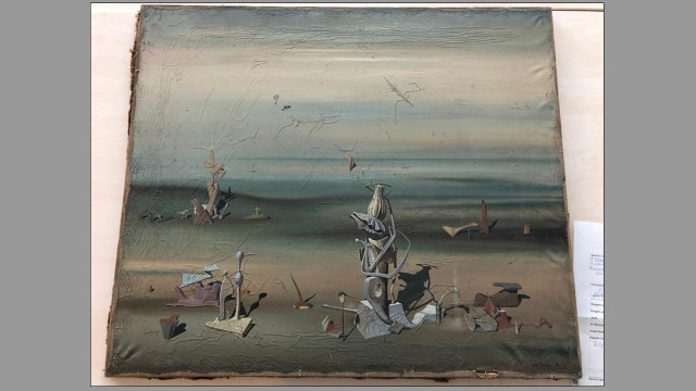 Precious painting lost in airport found in dumpster