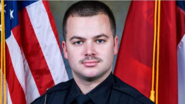 Small North Carolina town mourns its 1st police officer killed in line of duty