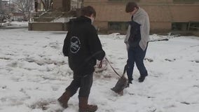 Snow sweeps through Central Texas