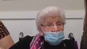 Centenarian waits on COVID-19 vaccine in Georgetown