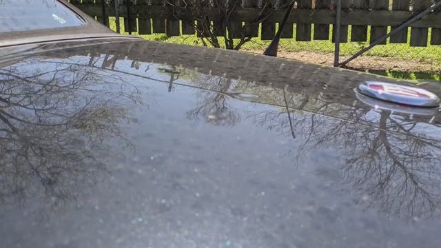 Overnight hail storm leaves drivers with dented vehicles
