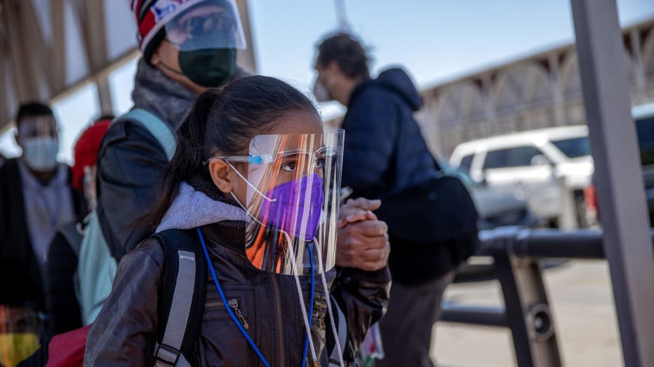 Migrants Cross From Mexico Into U.S. Near Ciudad Juarez