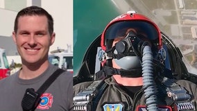 Kennedy Space Center firefighter rides in F-16 with Thunderbird pilot