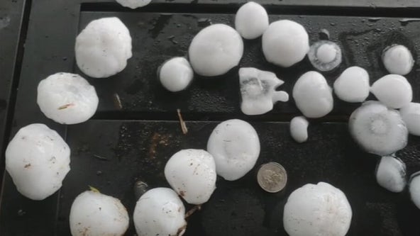 Hail storm in Llano causes substantial damage to vehicles