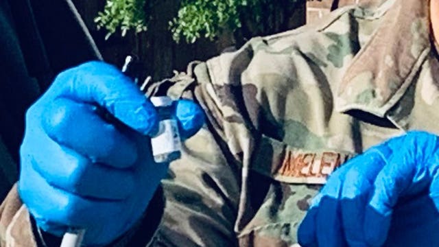 Texas National Guardsmen vaccinate homebound Williamson Co. seniors