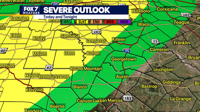 Stay weather aware: Slight risk of severe storms in Hill Country