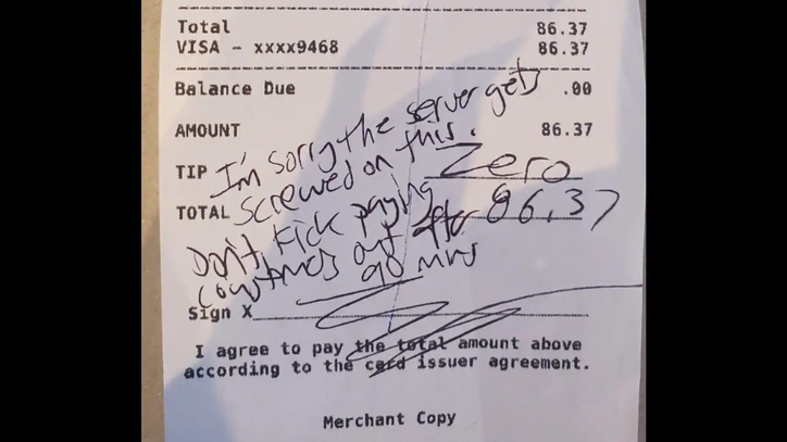 NJ server receives almost $2,000 after customer refuses to tip over COVID-19 rules - Vimarsana News