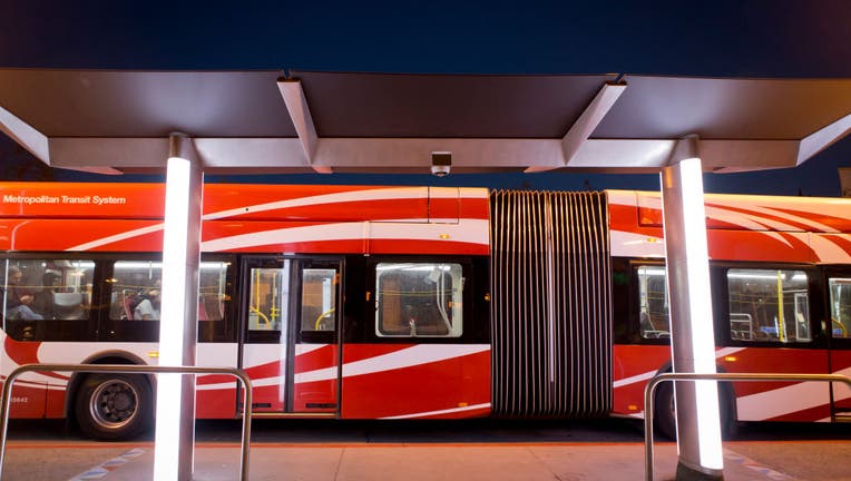 MTS bus-stop with security camera