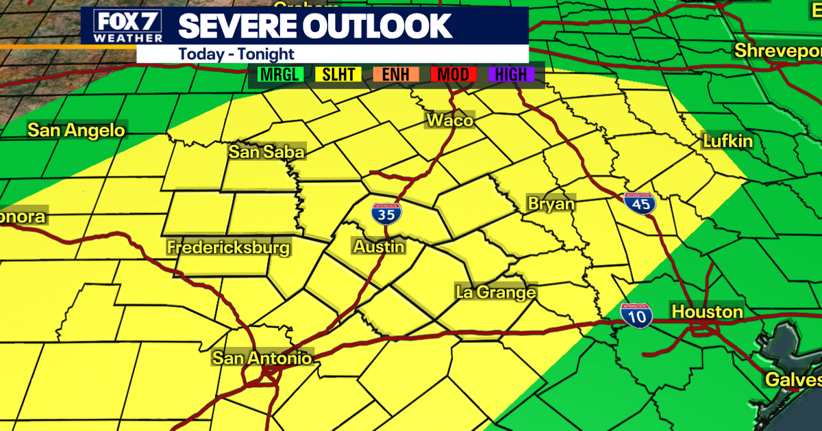 Slight risk of severe storms in Central Texas | FOX 7 Austin