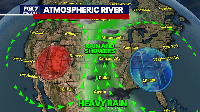 Atmospheric rivers bring heavy rain, flash flooding threats