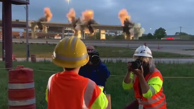 'I blew up a bridge': 6-year-old helps TxDOT demolish 183 flyover