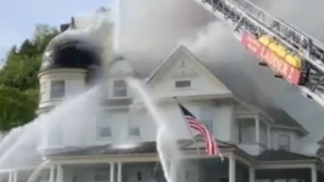 Historic cottage catches fire on Mackinac Island, Michigan