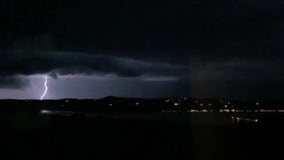 'Insane' lightning illuminates night sky as storms hit Austin area