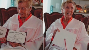 91-year-old grandma finally gets her long-awaited high school diploma