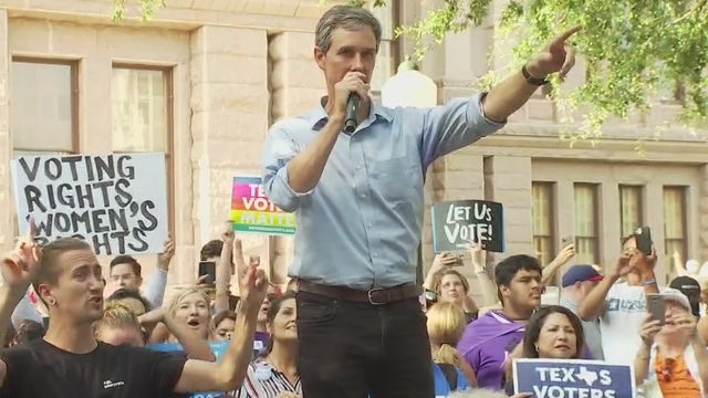 Beto O'Rourke holds voting rights rally at Texas Capitol