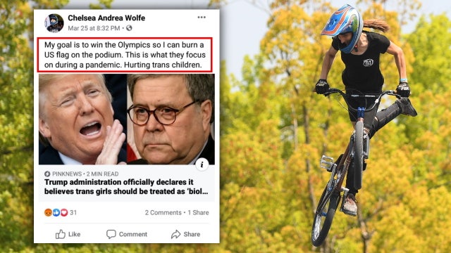 US Olympic athlete Chelsea Wolfe threatened to burn flag on podium if she won medal