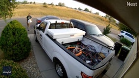 Nest camera captures moment DoorDash driver’s car rolls away