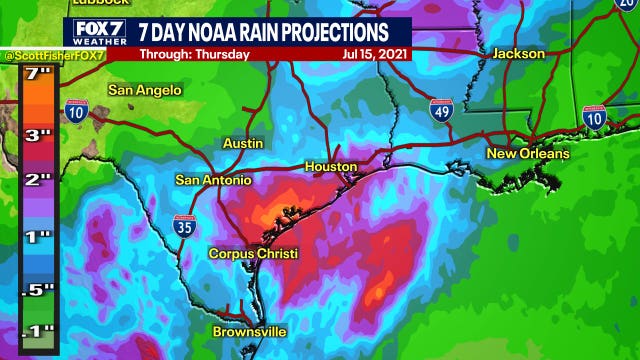 Rain possible through weekend due to low pressure system