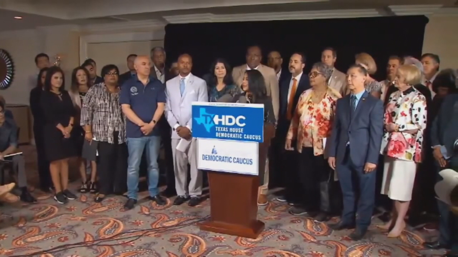 TEXAS DEMOCRATS presser BREAK QUORUM
