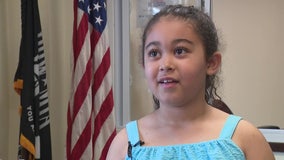 Marietta girl raises hundreds of dollars to help homeless veterans