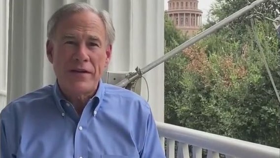Texas Gov. Greg Abbott receiving monoclonal antibody infusions