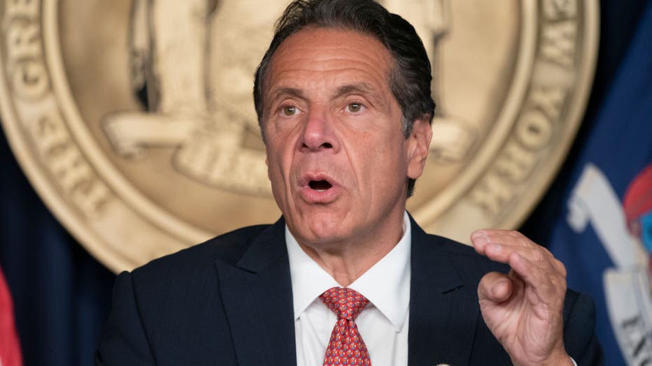 Governor Andrew Cuomo holds press briefing and makes