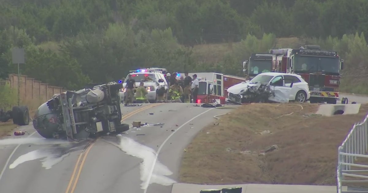 Tanker truck involved in rollover moved after leaking propane | FOX 7 ...