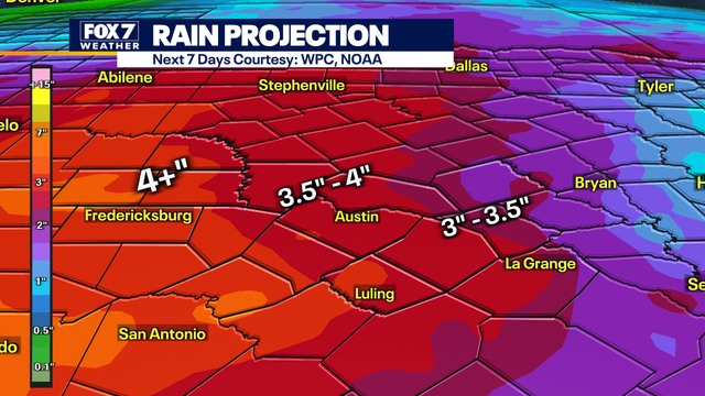 Rainy weather pattern expected as Pacific lows head towards Texas