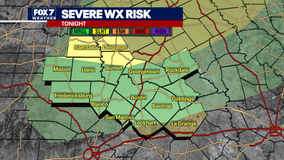 Low to slight risk for severe weather in Austin area late Sunday night