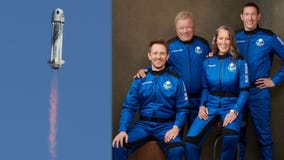 William Shatner launches into space aboard Blue Origin rocket