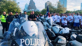 Austin police officers participate in Special Olympics Texas Torch Run