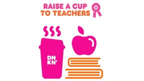 Dunkin' sweepstakes to award one Texas teacher free coffee for a year