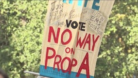 Local activist group holds “No Way on A” rally against Prop A