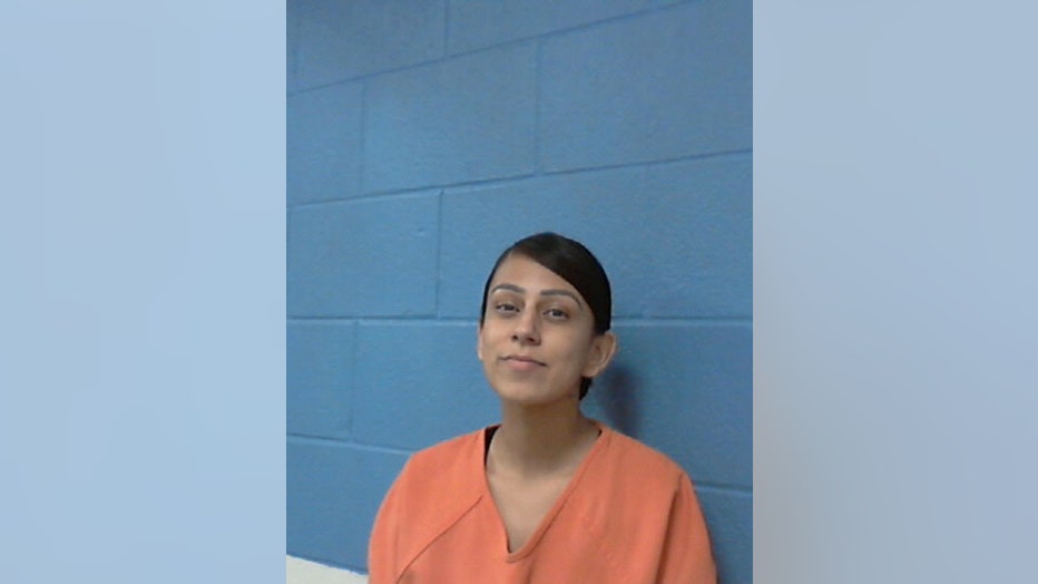 Laura Josephine Flores was arrested and charged with possession of a controlled substance and possession of marijuana.