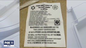 Anti-Semitic flyers found on front yards of several Beverly Hills homes