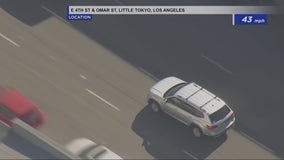 Police searching for suspect who led officers on chase through downtown LA