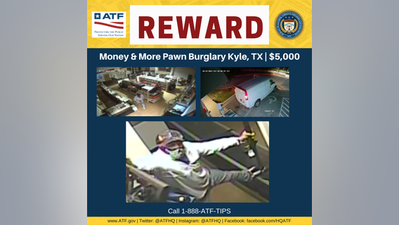 $5,000 reward offered for info about burglary of Money and More Pawn Shop
