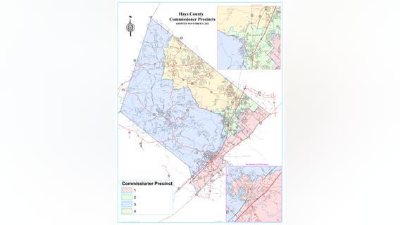 Hays County Commissioners Court approves new redistricting maps