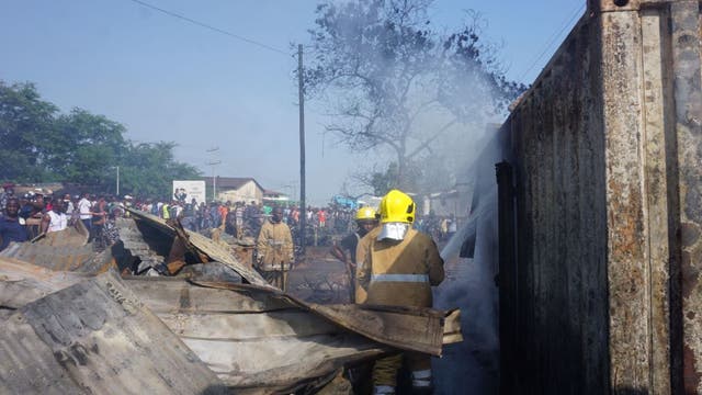 At least 98 killed by oil tanker explosion in Sierra Leone