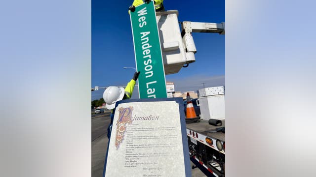 West Anderson Lane renamed “Wes Anderson Lane” in honor of the filmmaker